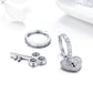 Heart Shape Key Earrings