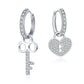 Heart Shape Key Earrings